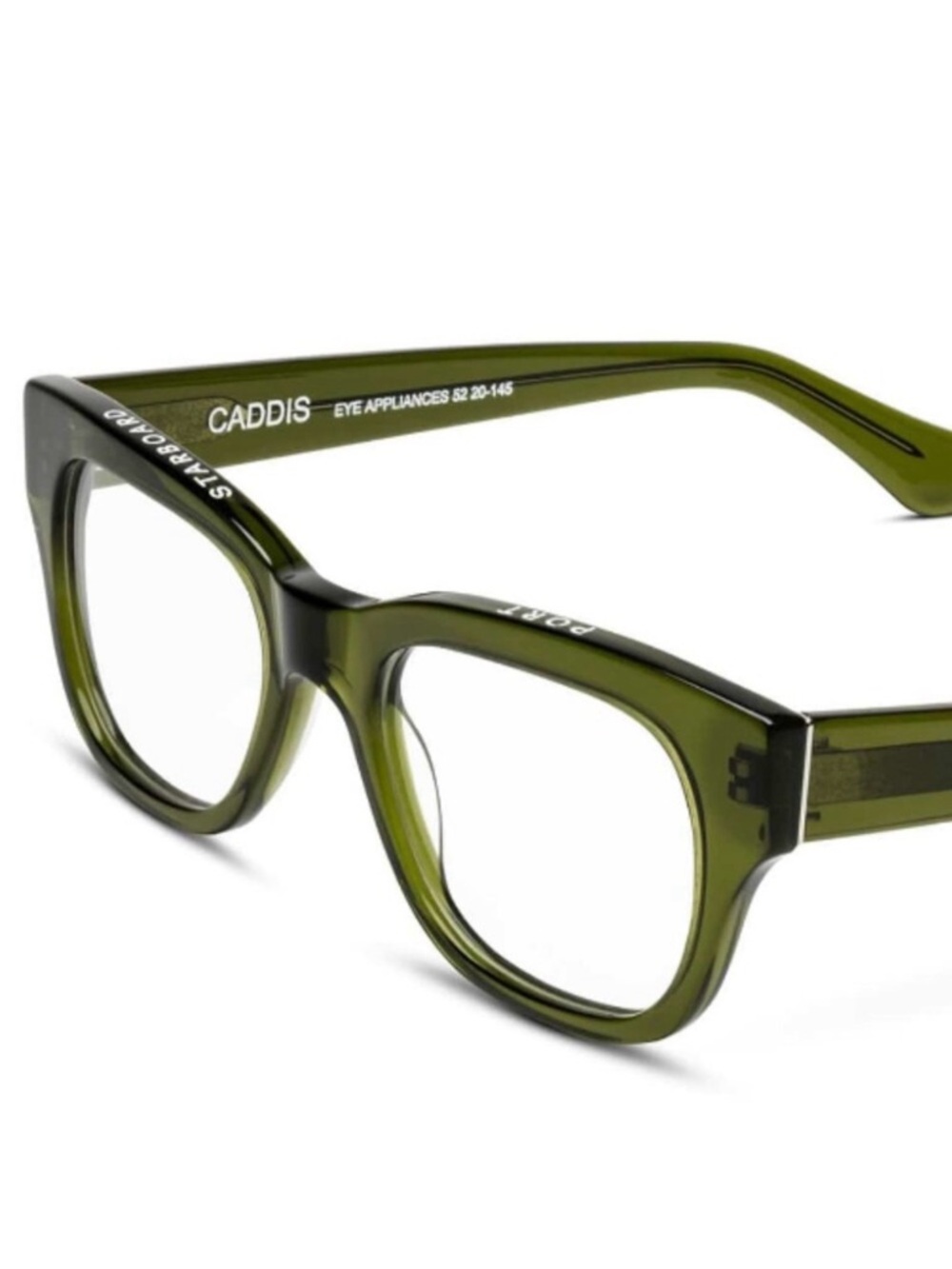 Caddis Olive Green Women's Wayfarer Glasses